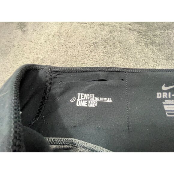 Nike Legend Dri-Fit Womens Medium Gray & Black Athletic Leggings Workout Running - Picture 6 of 10